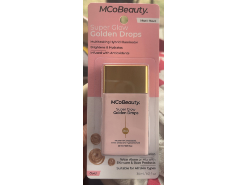 MCoBeauty Super Glow Golden Drops, 1.01 fl oz/30 mL