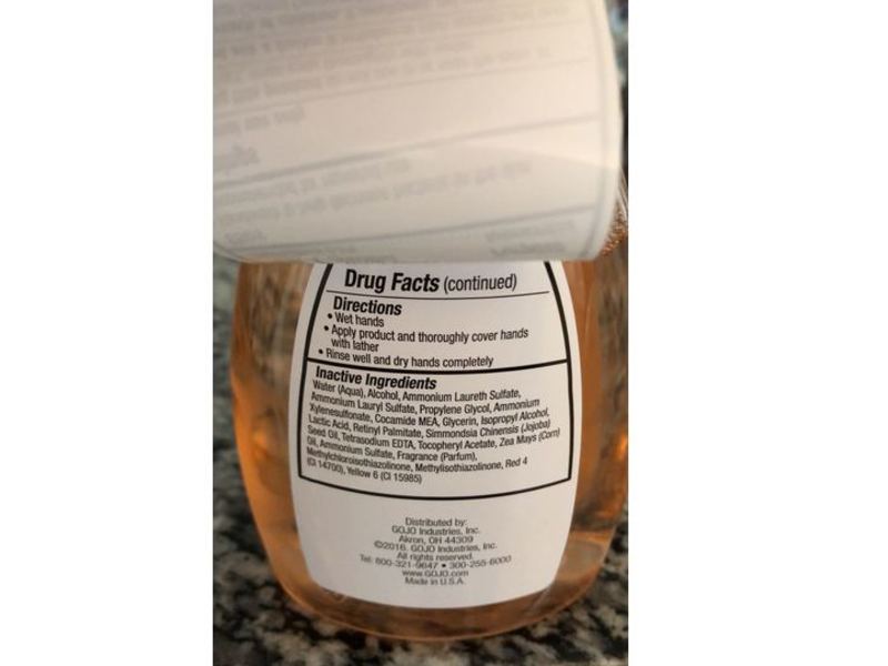 Gojo Foam Antibacterial Handwash, Fresh Fruit, 7.5 fl oz/222 mL