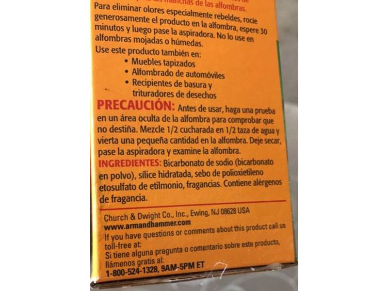 Arm & Hammer Plus Oxiclean Carpet Odor Eliminator, Extra Strength, 16.3 oz/462 g, Pack Of 6