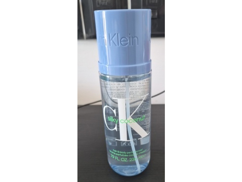 Calvin Klein Hair & Body Perfume Body Mist, Silky Coconut, 7.9 fl oz/236 mL