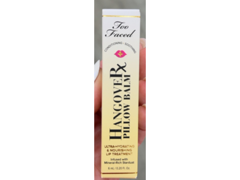 Too Faced Hangover Pillow Balm Lip Treatment, Banana, 0.20 fl oz/6 mL