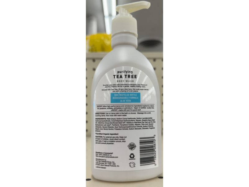 Jason Purifying Body Wash, Tea Tree, 16 fl oz/473 mL