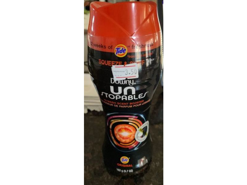 Tide Downy Unstopables Squeeze & Sniff, In-Wash Scent Booster, Original, 5.7 oz/162 g