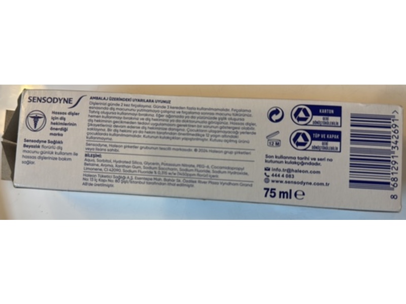 Sensodyne Healthy White Toothpaste, 75 mL