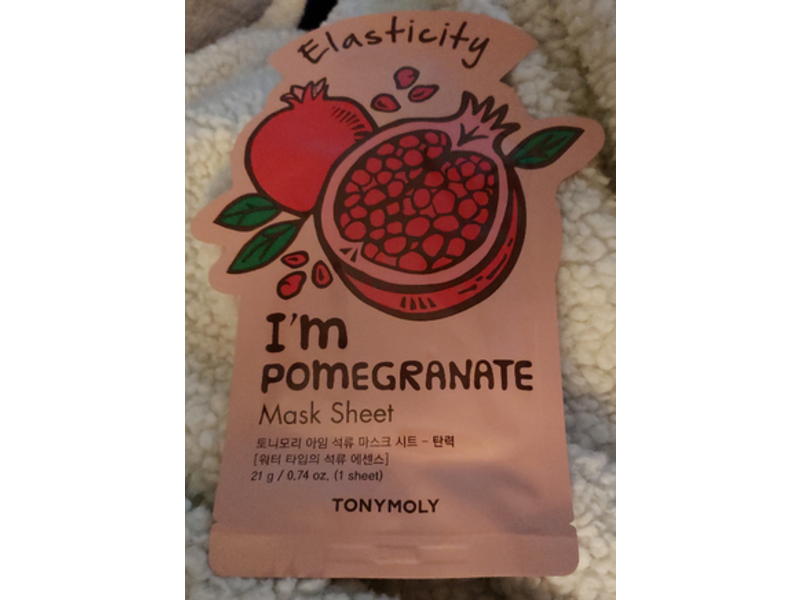 Tonymoly Elasticity I'm Pomegranate Mask Sheet, 0.74 oz