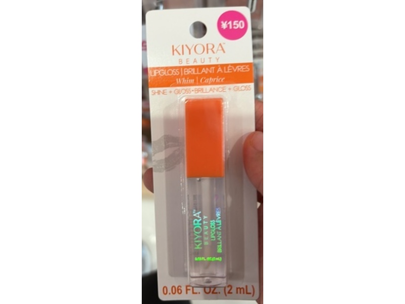 Kiyora Lip Gloss, Whim, 0.06 fl oz/2 mL