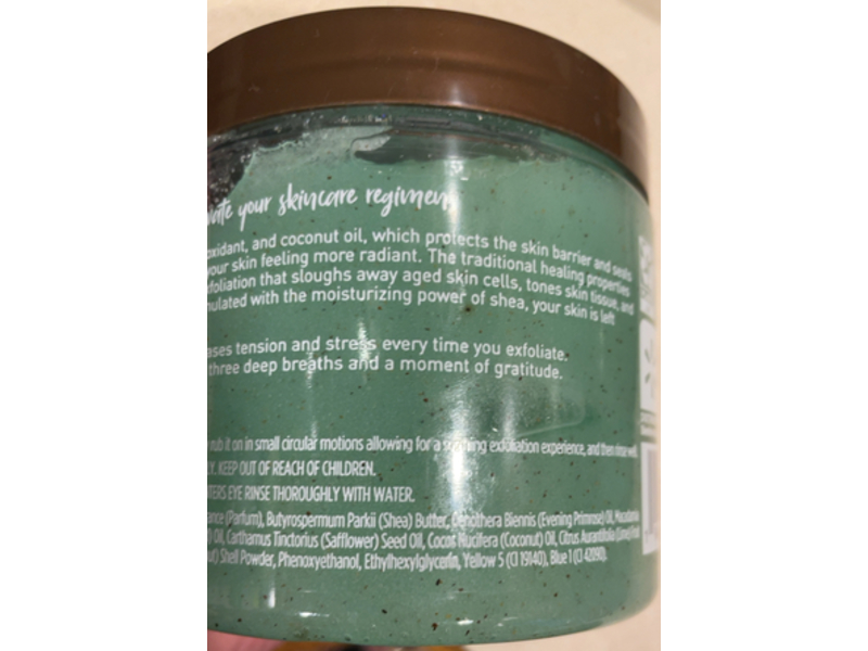 Shea Sugar Scrub Coconut Lime - Lime Extract & Coconut oil, 18 oz/510 g