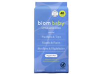 Biom Baby Little Mess Hand & Pacifier Wipes, Fragrance Free, 3.88 oz, 40 Count - thumbnail 1