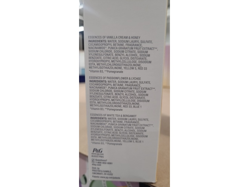 Olay Body Wash Set, Vanilla Cream & Honey + Passionflower & Lychee + White Tea & Bergamot, 23.6 fl oz/700 mL