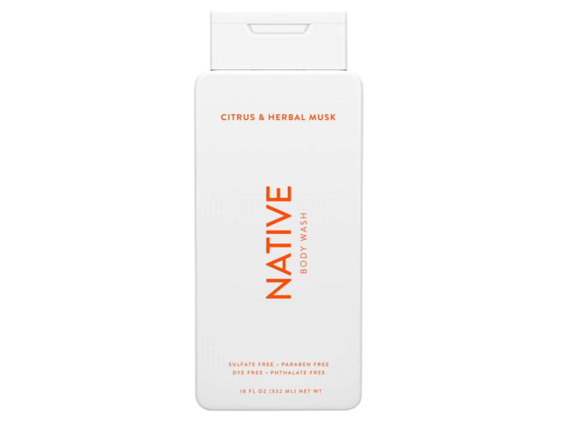 Native Body Wash, Citrus and Herbal Musk, 18 fl oz /532 mL