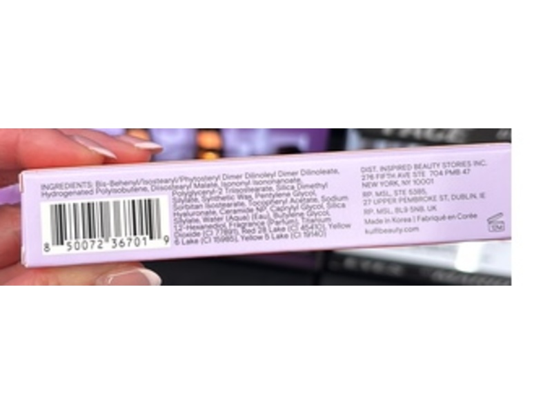 Kulfi Lip Snack Glossing Lip Balm, Vanilla Sponge Cake, 0.5 fl oz/15 mL