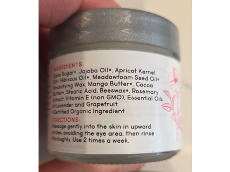 Tilvee Skin Care Facial Scrub, Hibiscus & Apricot, 2 oz/56.78 g