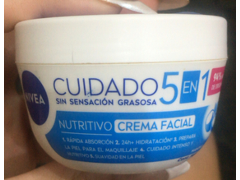 Nivea 5 In 1 Facial Cream, Nourishing Care, 100 mL
