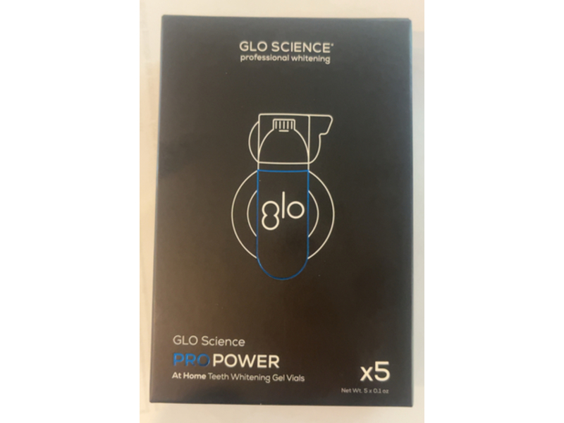 Glo Science Pro Power Teeth Whitening Gel Vials, 0.1 oz, 5 Count