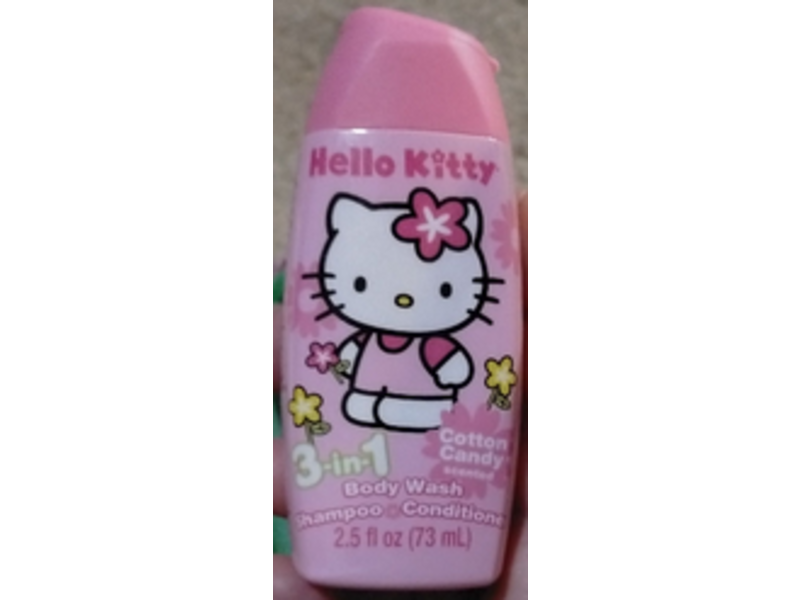 Hello Kitty 3 In 1 Body Wash, Cotton Candy, 2.5 fl oz / 73 mL