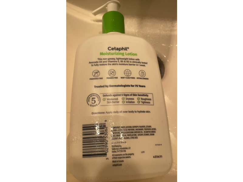 Cetaphil Moisturizing Body Lotion, 33.8 fl oz/1 L