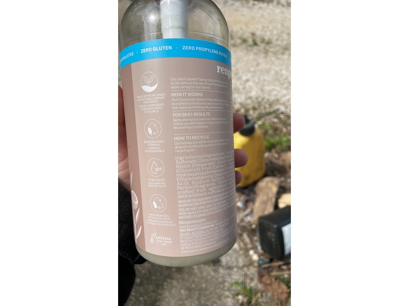 Renpure Coconut & Vitamin E Nourshing Shampoo, 28 fl oz/828 mL