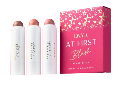 L.W.Y.A At First Blush Stick Trio, Turkish Rose, Berry Nice & Fresno Peach, 0.21 oz/6 g