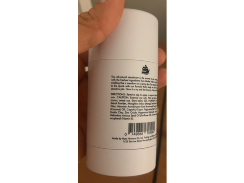 Milkman Natural Deodorant, Bay Bounty, 2.5 oz/75 mL