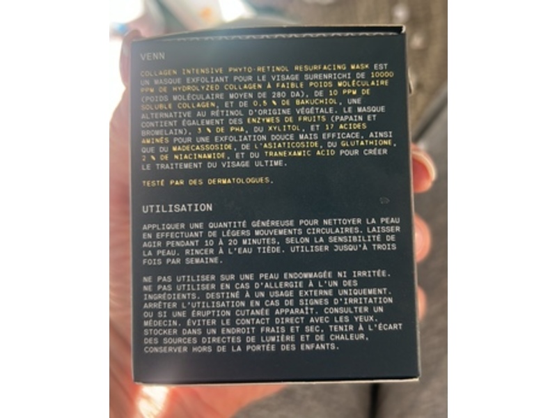 Venn Collagen Intensive Phyto-Retinol Resurfacing Mask, 1.7 fl oz/50 mL