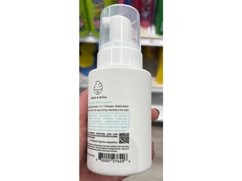 Dabble & Dollop Bubble Bath + Body Wash & Shampoo, Vanilla Whip, 8 fl oz/237 mL, Pack Of 2