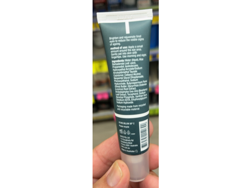 Natio Men Plus Energising Eye Cream, 0.6 fl oz/20 mL