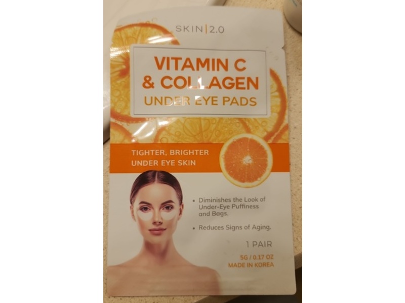 Skin 2.0 Eye Patches, Vitamin C & Collagen, 0.17 oz/5 g, 5 Pairs