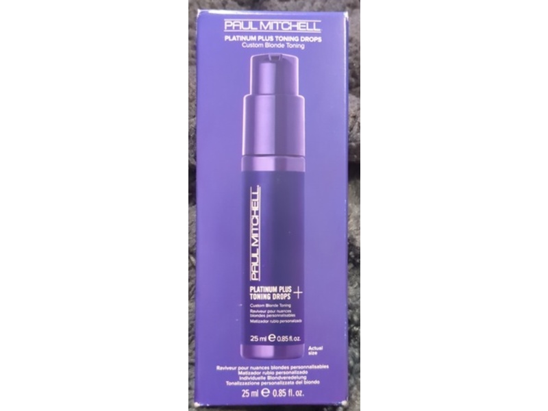 Paul Mitchell Platinum Plus Violet Toning Drops, Blonde Toning, 0.85 fl oz/25 mL