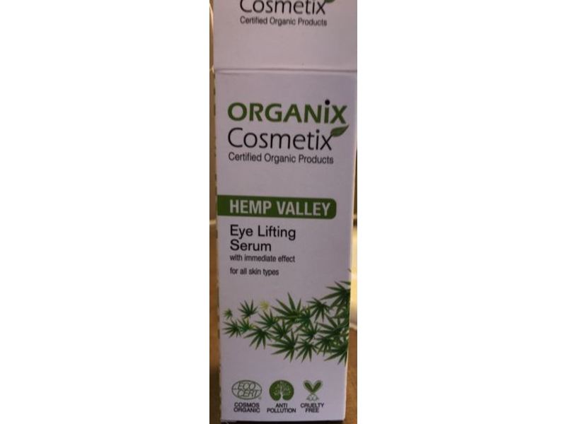 Organix Cosmetix Eye Lifting Serum, Hemp Valley, 30 mL