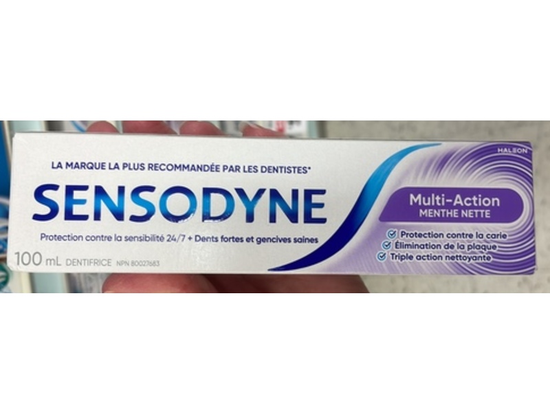 Sensodyne Multi-Action Toothpaste, Clean Mint, 100 mL