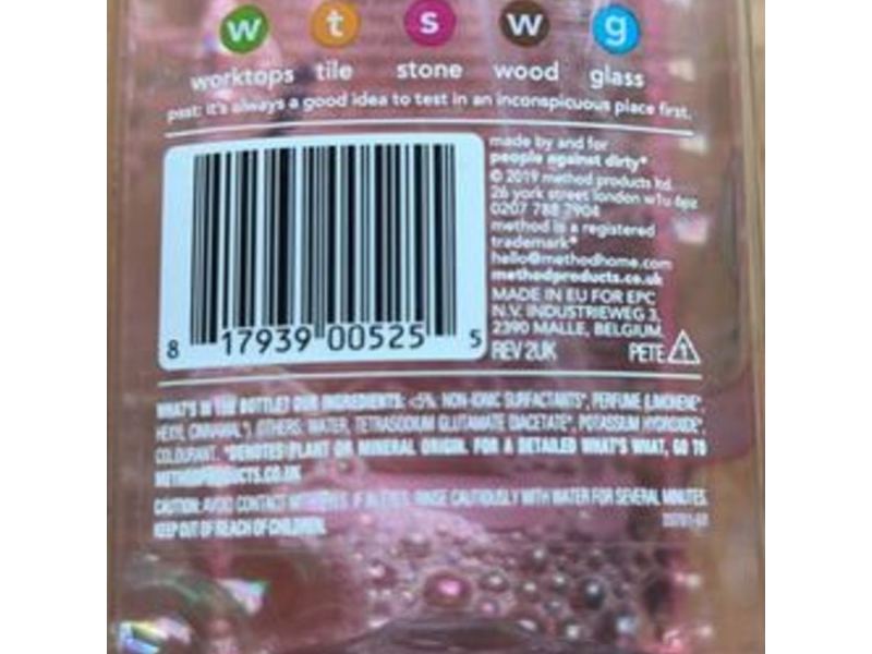 Method Surface Cleaner, Pink Grapefruit, 28 fl oz/828 mL