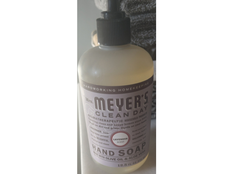 Mrs. Meyers Clean Day Hand Soap, Lavender Scent, 12.5 fl oz/370 mL