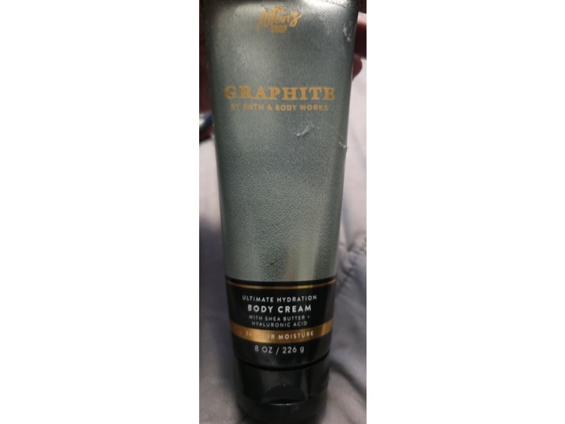 Bath & Body Works Men's Shop Ultimate Hydration Body Cream, Graphite, 8 oz/226 g