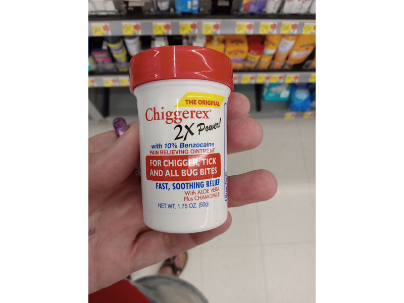 Chiggerex Medicated Ointment, Aloe Vera + Chamomile, 1.75 oz/50 g