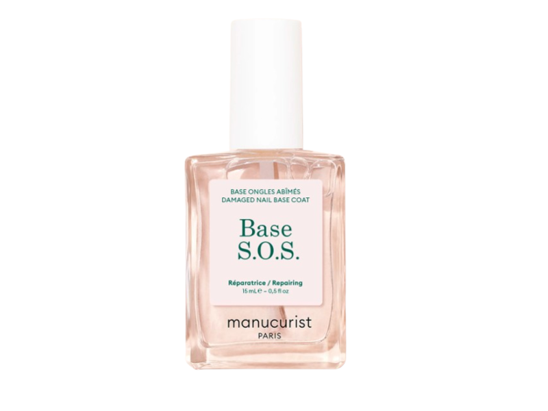 Manucurist Paris Base S.O.S Damaged Nail Base Coat, 0.5 fl oz/15 mL