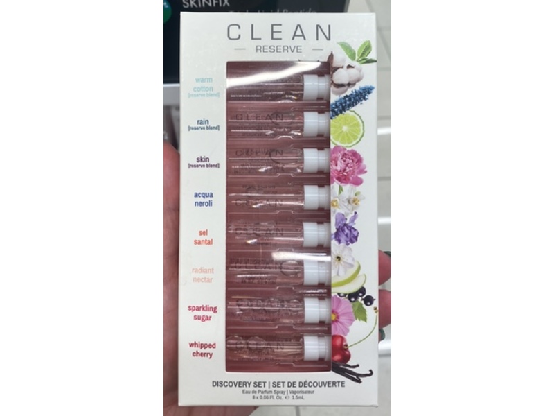 Clean Reserve Eau De Parfum Discovery Set, 0.05 fl oz/1.5 mL, 8 Count