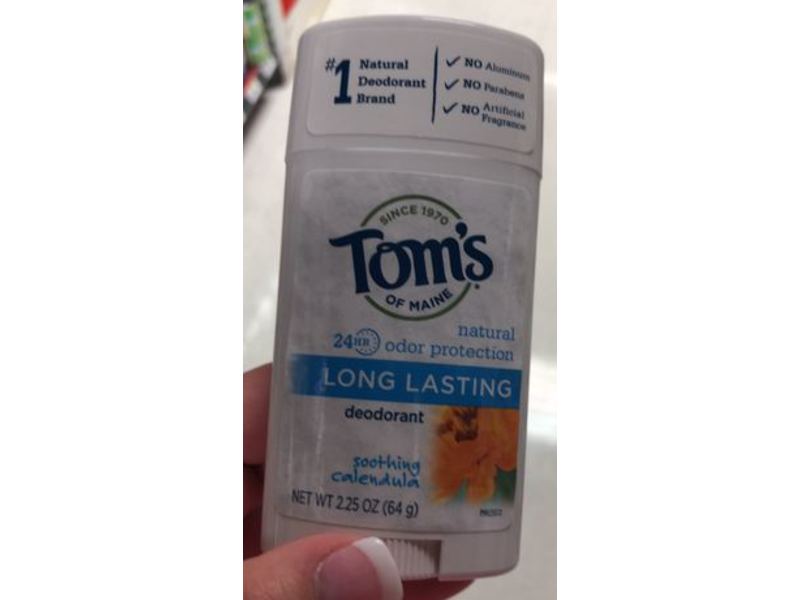 Tom's Of Maine Long Lasting Deodorant, Soothing Calendula, 2.25 oz/64 g