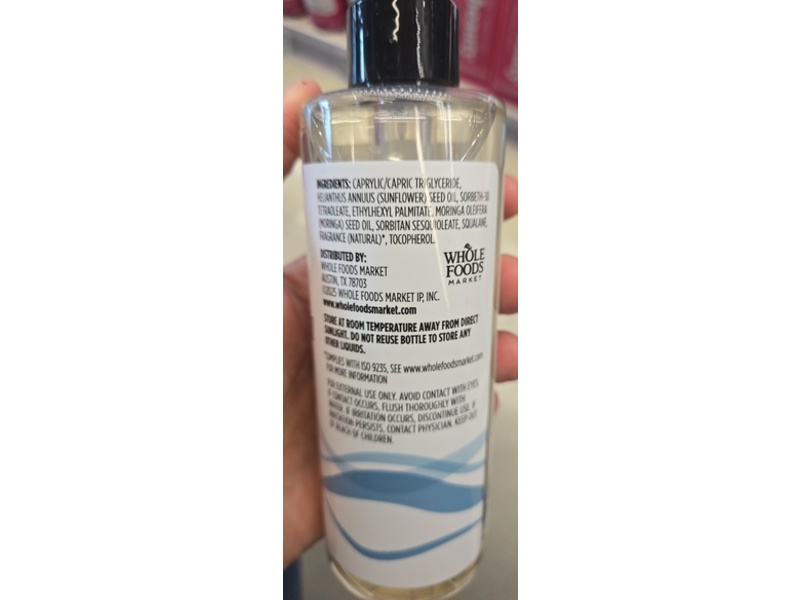 365 Whole Foods Market Facial Cleansing Oil, Squalane & Moringa Oil, 7.8 fl oz/230 mL