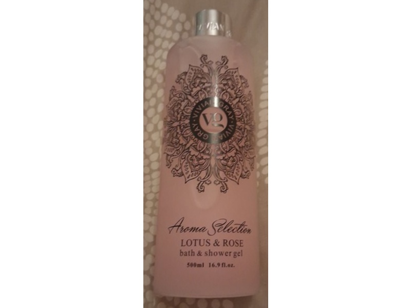 Vivian Gray Aroma Selection Bath & Shower Gel, Lotus & Rose, 16.9 fl oz/500 mL