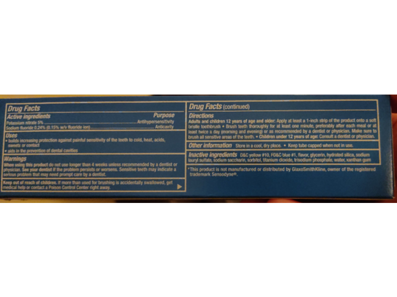 Topcare Sensitive Toothpaste, Fresh Mint, 4 oz/113 g