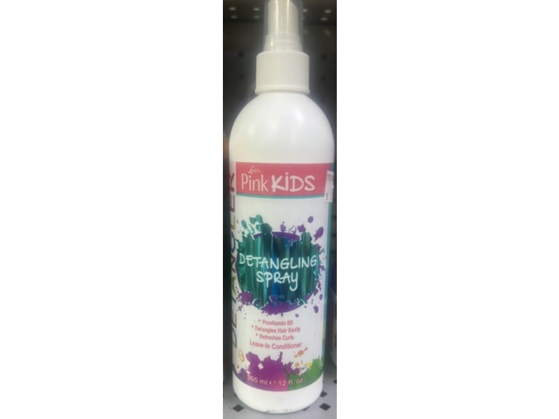 Luster's Pink Kids Detangling Spray Leave-In Conditioner, Provitamin B5, 12 fl oz/355 mL