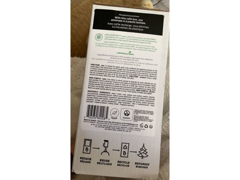 Attitude Hand Soap, Orange Leaves, 67.6 fl oz/2 L