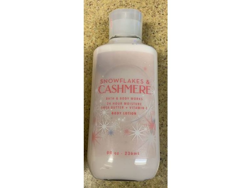Bath and Body Works Body Lotion, Snowflakes & Cashmere, Shea Butter + Vitamin E, 8 fl oz/236 mL