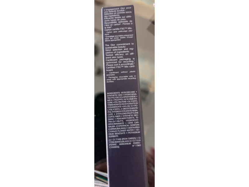 Dior Diorshow On Stage Crayon Kohl Eyeliner Pencil, 099 Black, 0.04 oz/1.4 g