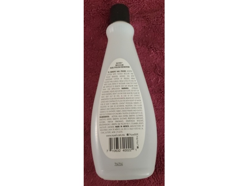 Nuvel Regular Nail Polish Remover, 10 fl oz/295 mL