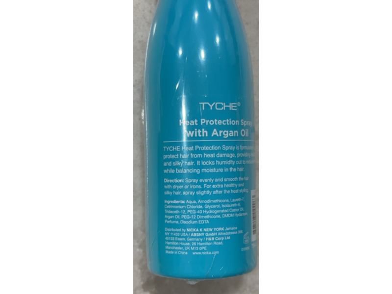 Tyche Heat Protector Spray, Argan Oil, 4 fl oz/120 mL