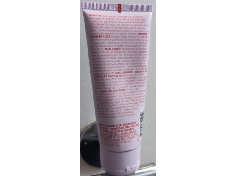 First Aid Beauty Kp Bump Eraser Body Scrub,10% Aha, 2 oz/59.2 g