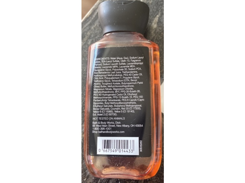 Bath & Body Works Shower Gel, Bali Black Coconut Sands, 3 fl oz/88 mL