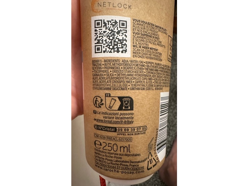 La Roche-Posay Anthelios Ultra Protection Sunscreen, 50+ PA++++, 250 mL