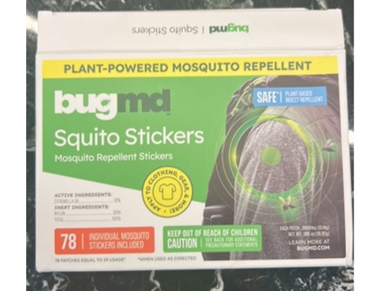 Bugmd Mosquito Repellent Stickers, 78 Count